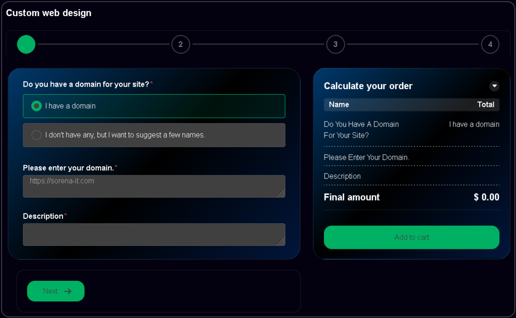 Sorena-calculator